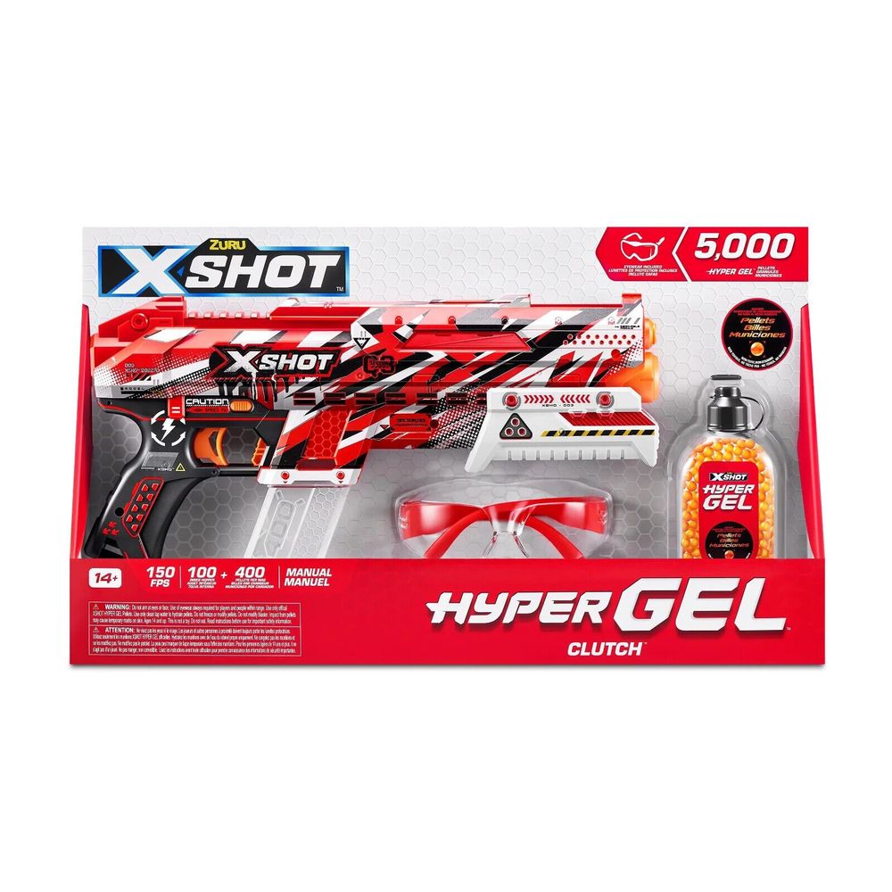 Zuru X Shot Hyper Gel Clutch Blaster New 5,000 Pellets. Holiday. Gift. Teens